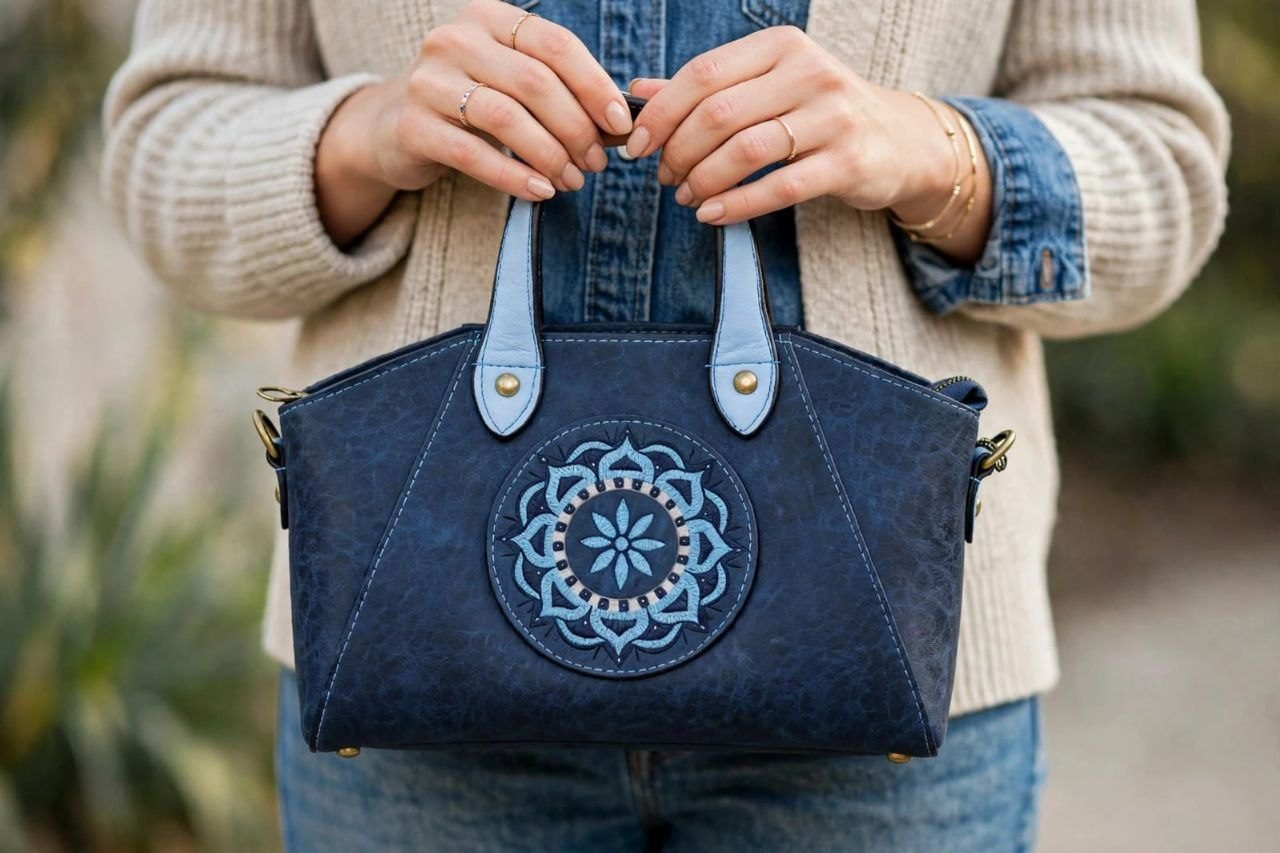OGINI Embossed Medallion Bag - Image 4
